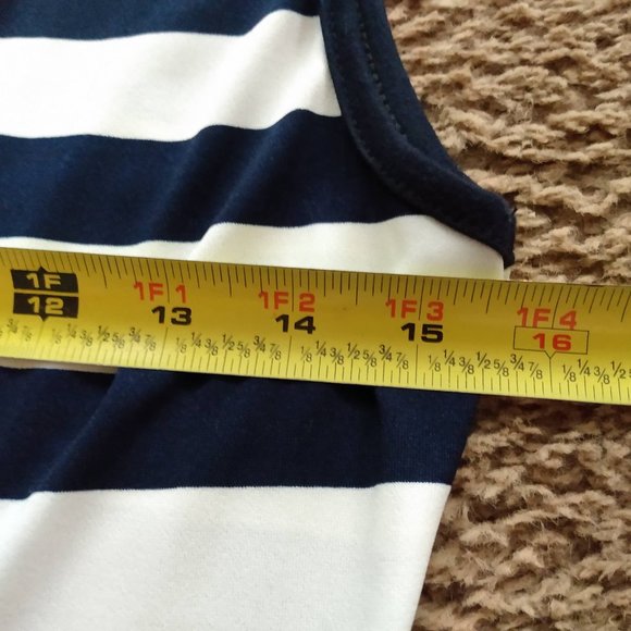 Vogue Fashion Stretchy Sequin Nautical Anchor Striped Maxi Dress Large USA - Picture 5 of 10